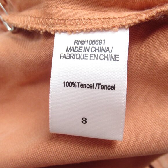 Anthropologie On the Road Drawstring Ankle Cargo Pants Orange - S - Picture 10 of 11